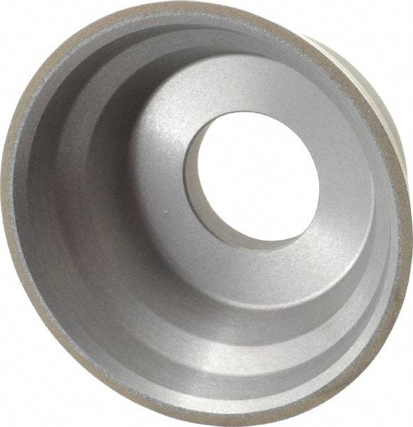 Norton - 3-3/4" Diam, 1-1/4" Hole Size, 1-1/2" Overall Thickness, 150 Grit, Type 11 Tool & Cutter Grinding Wheel - Very Fine Grade, CBN, Resinoid Bond - USA Tool & Supply