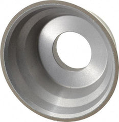 Norton - 3-3/4" Diam, 1-1/4" Hole Size, 1-1/2" Overall Thickness, 220 Grit, Type 11 Tool & Cutter Grinding Wheel - Very Fine Grade, Diamond, Resinoid Bond - USA Tool & Supply