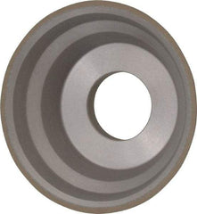 Norton - 3-3/4" Diam, 1-1/4" Hole Size, 1-1/2" Overall Thickness, 150 Grit, Type 11 Tool & Cutter Grinding Wheel - Very Fine Grade, Diamond, Resinoid Bond - USA Tool & Supply