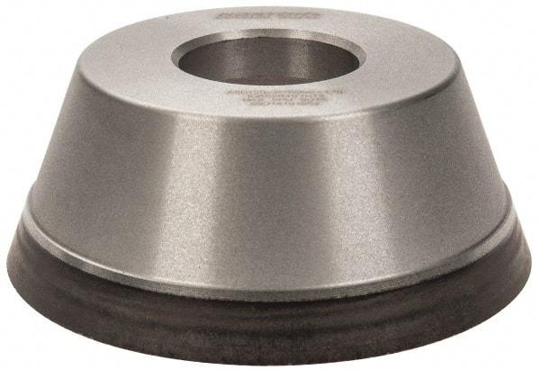 Norton - 3-3/4" Diam, 1-1/4" Hole Size, 1-1/2" Overall Thickness, 120 Grit, Type 11 Tool & Cutter Grinding Wheel - Fine Grade, Diamond, Resinoid Bond - USA Tool & Supply