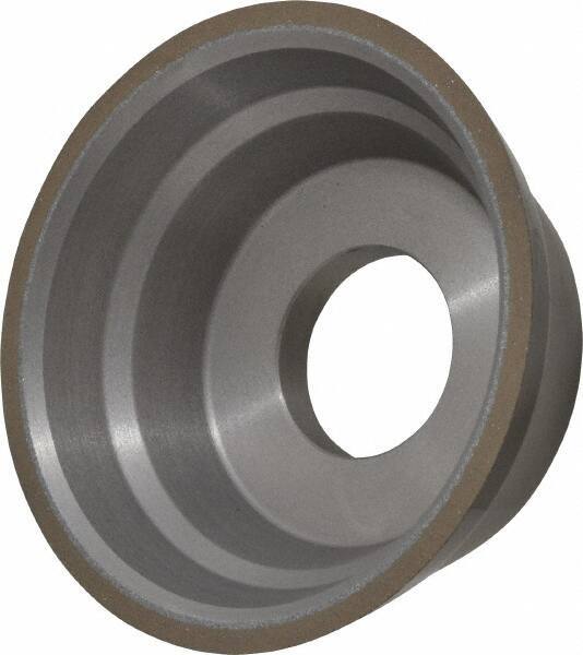 Norton - 3-3/4" Diam, 1-1/4" Hole Size, 1-1/2" Overall Thickness, 150 Grit, Type 11 Tool & Cutter Grinding Wheel - Very Fine Grade, Diamond, Resinoid Bond - USA Tool & Supply