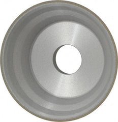 Norton - 5" Diam, 1-1/4" Hole Size, 1-3/4" Overall Thickness, 120 Grit, Type 11 Tool & Cutter Grinding Wheel - Fine Grade, CBN, Resinoid Bond - USA Tool & Supply