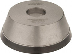 Norton - 5" Diam, 1-1/4" Hole Size, 1-3/4" Overall Thickness, 100 Grit, Type 11 Tool & Cutter Grinding Wheel - Fine Grade, Diamond, Resinoid Bond - USA Tool & Supply