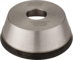 Norton - 5" Diam, 1-1/4" Hole Size, 1-3/4" Overall Thickness, 120 Grit, Type 11 Tool & Cutter Grinding Wheel - Fine Grade, Diamond, Resinoid Bond - USA Tool & Supply