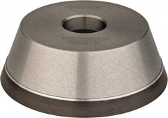 Norton - 5" Diam, 1-1/4" Hole Size, 1-3/4" Overall Thickness, 180 Grit, Type 11 Tool & Cutter Grinding Wheel - Very Fine Grade, Diamond, Resinoid Bond - USA Tool & Supply