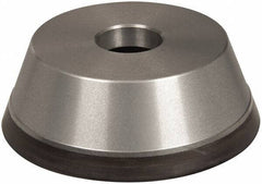 Norton - 5" Diam, 1-1/4" Hole Size, 1-3/4" Overall Thickness, 220 Grit, Type 11 Tool & Cutter Grinding Wheel - Very Fine Grade, Diamond, Resinoid Bond - USA Tool & Supply