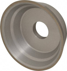 Norton - 5" Diam, 1-1/4" Hole Size, 1-3/4" Overall Thickness, 100 Grit, Type 11 Tool & Cutter Grinding Wheel - Fine Grade, Diamond, Resinoid Bond - USA Tool & Supply