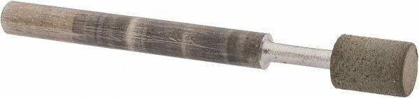 Norton - 3/16" Head Diam x 1/4" Head Thickness Diamond (Abrasive) Grinding Pin - 1/8" Shank Diam x 1-1/2" Shank Length, Fine Grade, 100 Grit - USA Tool & Supply