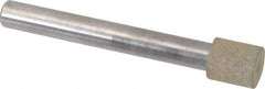 Norton - 3/8" Head Diam x 3/8" Head Thickness CBN Grinding Pin - 1/4" Shank Diam x 2-1/4" Shank Length, Fine Grade, 100 Grit - USA Tool & Supply