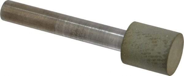 Norton - 1/2" Head Diam x 1/2" Head Thickness Diamond (Abrasive) Grinding Pin - 1/4" Shank Diam x 1-1/2" Shank Length, Very Fine Grade, 220 Grit - USA Tool & Supply