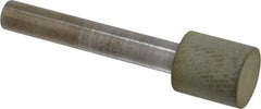 Norton - 1/2" Head Diam x 1/2" Head Thickness Diamond (Abrasive) Grinding Pin - 1/4" Shank Diam x 1-1/2" Shank Length, Very Fine Grade, 220 Grit - USA Tool & Supply