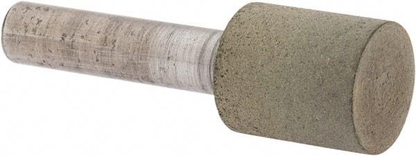 Norton - 1/2" Head Diam x 1/2" Head Thickness Diamond (Abrasive) Grinding Pin - 1/4" Shank Diam x 1-1/2" Shank Length, Fine Grade, 100 Grit - USA Tool & Supply