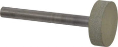 Norton - 1" Head Diam x 1/4" Head Thickness CBN Grinding Pin - 1/4" Shank Diam x 2-1/4" Shank Length, Fine Grade, 100 Grit - USA Tool & Supply
