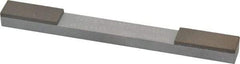 Norton - Fine & Very Fine, 1" Length of Cut, Double End Diamond Hone - 120 & 220 Grit, 3/8" Wide x 1/4" High x 4" OAL - USA Tool & Supply