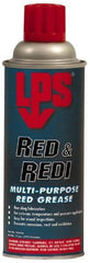 LPS - 11 oz Aerosol General Purpose Grease - Red, 450°F Max Temp, NLGIG 2, - USA Tool & Supply