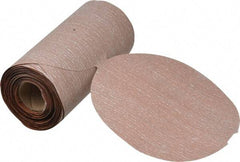 Norton - 5" Diam, 800 Grit Aluminum Oxide Adhesive PSA Disc - Ultra Fine Grade, Natural, B Weighted Backing, Flexible - USA Tool & Supply