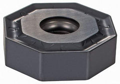 Iscar - ONMU080612 HL Grade IC910 Carbide Milling Insert - AlTiN Finish, 0.2362" Thick, 0.7953" Inscribed Circle, 1.2mm Corner Radius - USA Tool & Supply