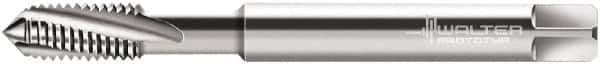 Walter-Prototyp - M2.2x0.45 Metric 3 Flute 6HX Modified Bottoming Spiral Flute Tap - Powdered Metal, Bright Finish, 45mm OAL, Right Hand Flute, Right Hand Thread, Series 20416 - USA Tool & Supply