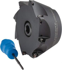 Kennametal - 5" Cut Diam, 0.098" Max Depth, 1-1/2" Arbor Hole, 8 Inserts, XD 12 Insert Style, Indexable Copy Face Mill - C7792VXD12-A5.00Z08R Cutter Style, 2.48" High, Through Coolant, Series 7792 - USA Tool & Supply