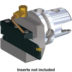 Kennametal - 26 Insert, 59.8mm Head Length, Modular Grooving Blade Holder Head - Right Hand Cut, System Size KM50, Through Coolant, Series A2 - USA Tool & Supply