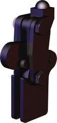 De-Sta-Co - 450 Lb Holding Capacity, Vertical Handle, Manual Hold Down Toggle Clamp - 200° Bar Opening, Weldable Base, Oxide Finish, Forged Alloy Steel - USA Tool & Supply