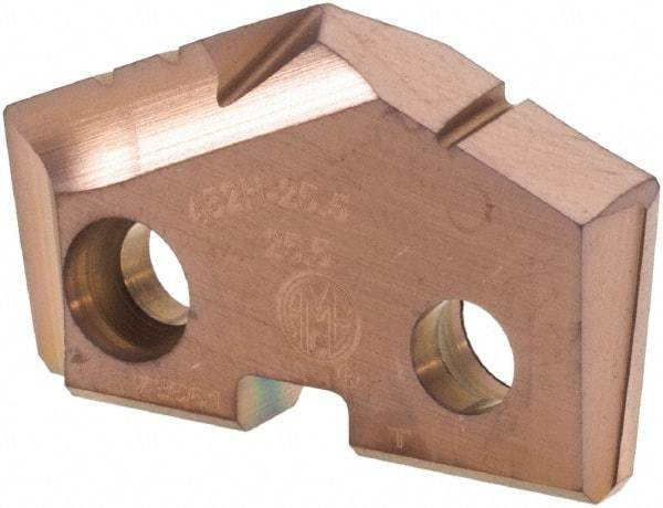 Allied Machine and Engineering - 25.5mm Diam x 3/16" Thick, Seat Code 2, 132° Included Angle Spade Drill Insert - AM200 Coated, Cobalt, Grade Super Cobalt, Series GEN2 T-A - USA Tool & Supply