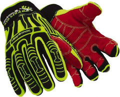 HexArmor - Size 2XL (11), ANSI Cut Lvl A3, Puncture Lvl 3, HPPE Fiber Cut & Puncture Resistant Gloves - 11" Long, Hi-Vis Lime, Paired - USA Tool & Supply