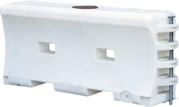 VizCon - 32" High x 6' Max Width Barrier - Low Density Polyethylene, White - USA Tool & Supply