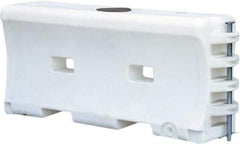 VizCon - 32" High x 6' Max Width Barrier - Low Density Polyethylene, White - USA Tool & Supply