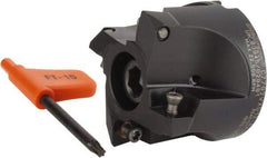 Kennametal - 2" Cut Diam, 0.098" Max Depth, 3/4" Arbor Hole, 4 Inserts, XD 12 Insert Style, Indexable Copy Face Mill - C7792VXD12-A2.00Z04R Cutter Style, 1.574" High, Through Coolant, Series 7792 - USA Tool & Supply