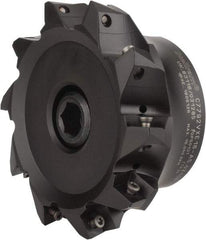 Kennametal - 5" Cut Diam, 0.138" Max Depth, 1-1/2" Arbor Hole, 10 Inserts, XE 16 Insert Style, Indexable Copy Face Mill - C7792VXE16-A5.0Z10R Cutter Style, 2.48" High, Through Coolant, Series 7792 - USA Tool & Supply