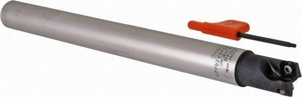 Kennametal - 5/8" Cutting Diam, 5/8" Shank Diam, Straight Shank Indexable Copy End Mill - 2 Inserts, XPLT0603 Insert, C7792VXP06CA.62Z2R5.5 Toolholder - USA Tool & Supply
