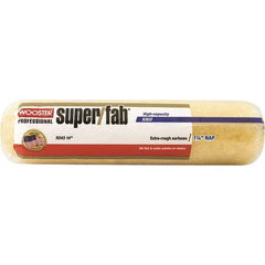 Wooster Brush - 1-1/4" Nap, 14" Wide Paint Roller - Extra-Rough Texture, Synthetic Knit - USA Tool & Supply