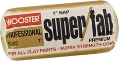 Wooster Brush - 1" Nap, 7" Wide Paint Roller - Rough Texture, Synthetic Knit - USA Tool & Supply