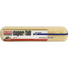 Wooster Brush - 3/4" Nap, 14" Wide Paint Roller - Semi-Rough to Rough Texture, Synthetic Knit - USA Tool & Supply