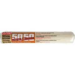Wooster Brush - 3/4" Nap, 18" Wide Paint Roller - Semi-Rough to Rough Texture, Wool/Poly Blend - USA Tool & Supply
