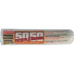 Wooster Brush - 1/2" Nap, 14" Wide Paint Roller - Semi-Rough Texture, Wool/Poly Blend - USA Tool & Supply