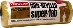 Wooster Brush - 3/4" Nap, 9" Wide Paint Roller - Semi-Rough to Rough Texture, Synthetic Knit - USA Tool & Supply