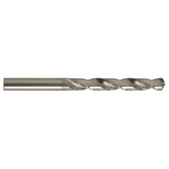 3.3 mm Dia. × 3.3 mm Shank × 36 mm Flute Length × 65 mm OAL, Jobber, 118°, Uncoated, 2 Flute, External Coolant, Round Solid Carbide Drill