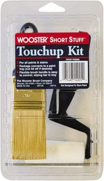 Wooster Brush - Trim Paint Roller Kit - Includes Paint Tray, Roller Cover & Frame - USA Tool & Supply