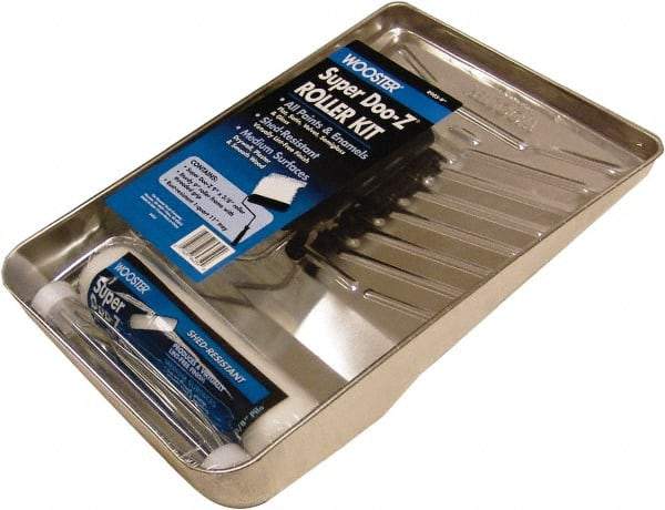 Wooster Brush - Trim Paint Roller Kit - Includes Paint Tray, Roller Cover & Frame - USA Tool & Supply