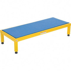 Vestil - 9" High x 19" Wide x 48" Deep, Yellow Step Stand - Steel, 500 Lb Capacity - USA Tool & Supply