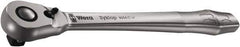 Wera - 1/2" Drive Slim Line Head Quick-Release Ratchet - Satin Finish, 281mm OAL, 76 Gear Teeth, Ergonomic Handle, Reversible Head - USA Tool & Supply