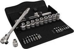 Wera - 1/2" Drive Standard Socket Set - 3/8 to 13/16" - USA Tool & Supply