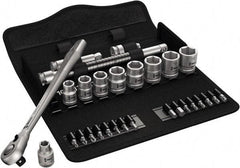 Wera - 3/8" Drive Standard Socket Set - 8 to 19mm - USA Tool & Supply