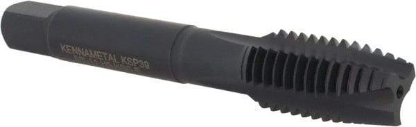 Kennametal - 5/8-11, 3 Flute, Oxide Finish, Vanadium High Speed Steel Spiral Point Tap - Plug Chamfer, Right Hand Thread, 3-13/16" OAL, 27.7mm Thread Length, 12.19mm Shank Diam, 2B Class of Fit, Series GOtap - Exact Industrial Supply