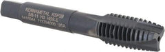 Kennametal - 5/8-11, 3 Flute, Oxide Finish, Vanadium High Speed Steel Spiral Point Tap - Plug Chamfer, Right Hand Thread, 3-13/16" OAL, 27.7mm Thread Length, 12.19mm Shank Diam, 3B Class of Fit, Series GOtap - Exact Industrial Supply