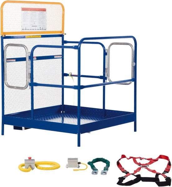 Vestil - 60" Platform - Forklift Work Platform, 1,000 Lb Capacity, 60" Platform Height, 48" Base Width x 48" Base Depth - USA Tool & Supply