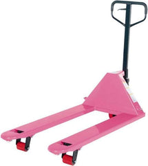 Vestil - 5,500 Lb Capacity, 7-3/4" Lift Economy Pallet Truck - 2-7/8" Min Lift Height, 48" Fork Length x 27" Fork Width, 27" Overall Width - USA Tool & Supply