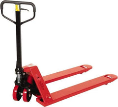 Vestil - 5,500 Lb Capacity, 7-3/4" Lift Economy Pallet Truck - 2-7/8" Min Lift Height, 48" Fork Length x 27" Fork Width, 27" Overall Width - USA Tool & Supply
